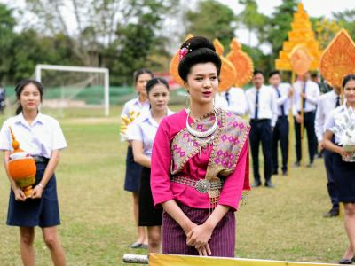 61-ร่วมขบวนแห่งานกาชาดดอกฝ้ายบานสืบสานวัฒนธรรมไทเลย ประจำปี 2561