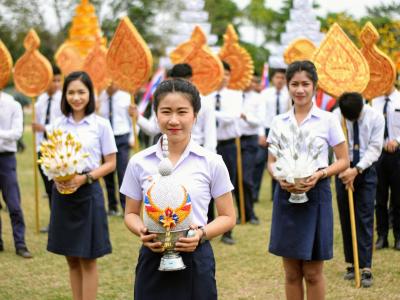 61-ร่วมขบวนแห่งานกาชาดดอกฝ้ายบานสืบสานวัฒนธรรมไทเลย ประจำปี 2561